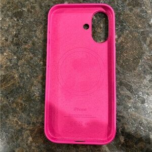Pink Apple iPhone 16 Case